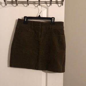 Corduroy mini skirt